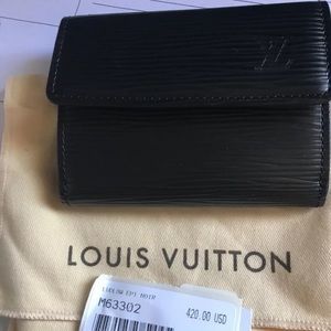 Louis Vuitton Black Epi Wallet new with tags